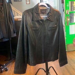GUESS LADIES LEATHER JACKET
